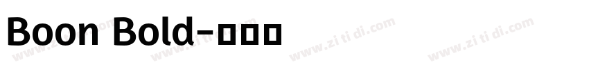Boon Bold字体转换